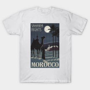 Moroccan Travel Poster: Sahara Nights T-Shirt